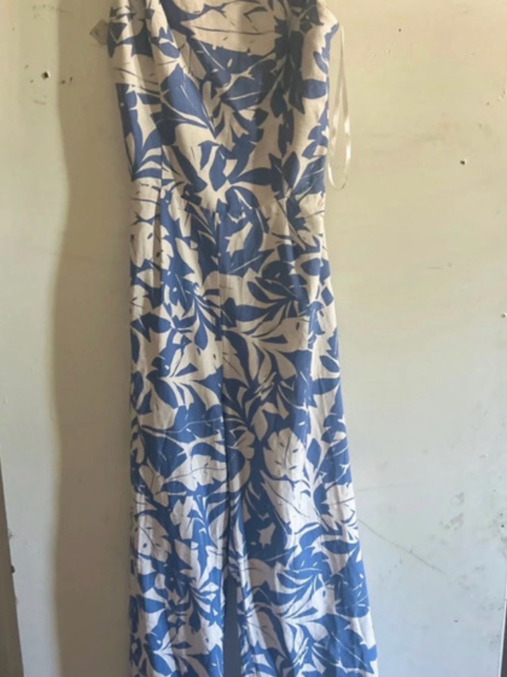 Monteau Blue & White Floral Maxi Dress